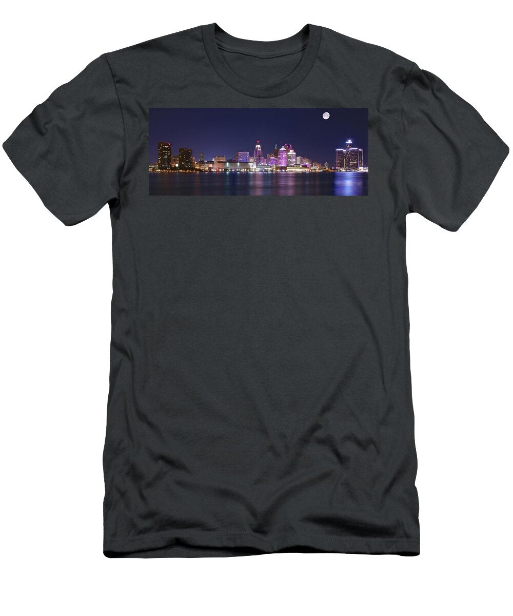 1 Panoramic Detroit Frozen in Time Fine Art Photography T-Shirt