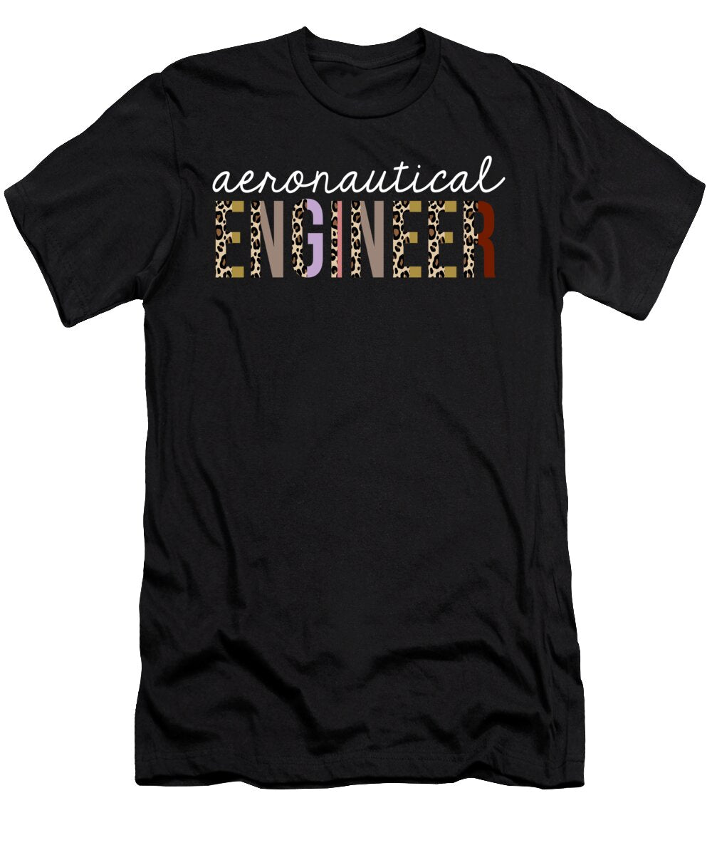Aeronautical Engineer Leopard Print Funny Appreciation Jensen Cena T-Shirt