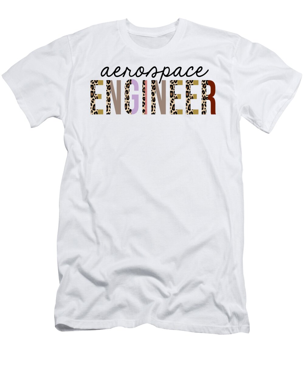 Aerospace Engineer Leopard Print Funny Jensen Cena T-Shirt