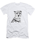 African Wildlife Cheetah Face Portrait High Key Black and White Dmr Filho T-Shirt