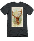 American Elk Vintage Animal Illustration Picked and Shared T-Shirt