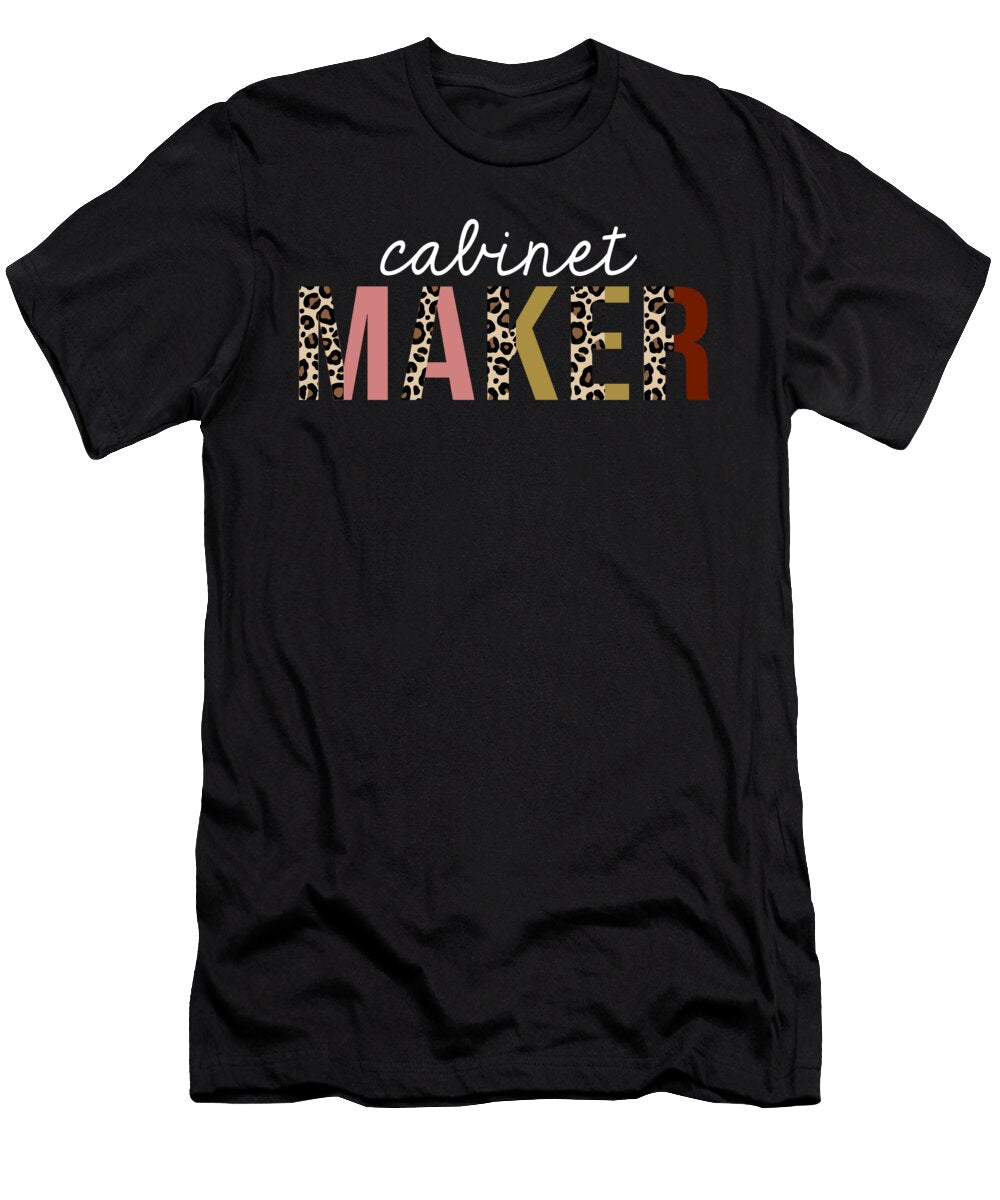 Cabinet Maker Leopard Print Funny Appreciation Jensen Cena T-Shirt