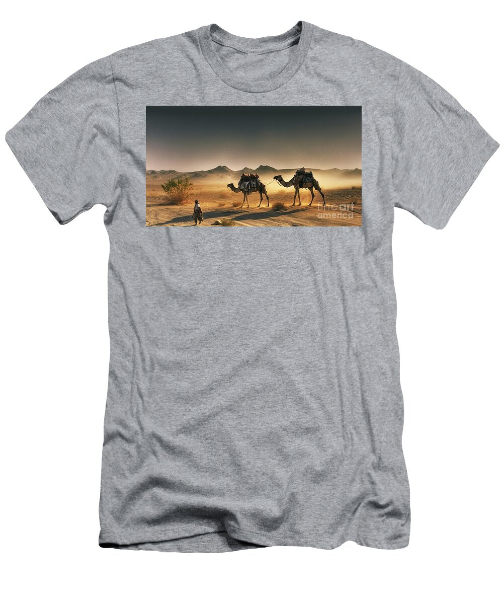 Camel in Desert Eee By Asar Studios Celestial Images T-Shirt