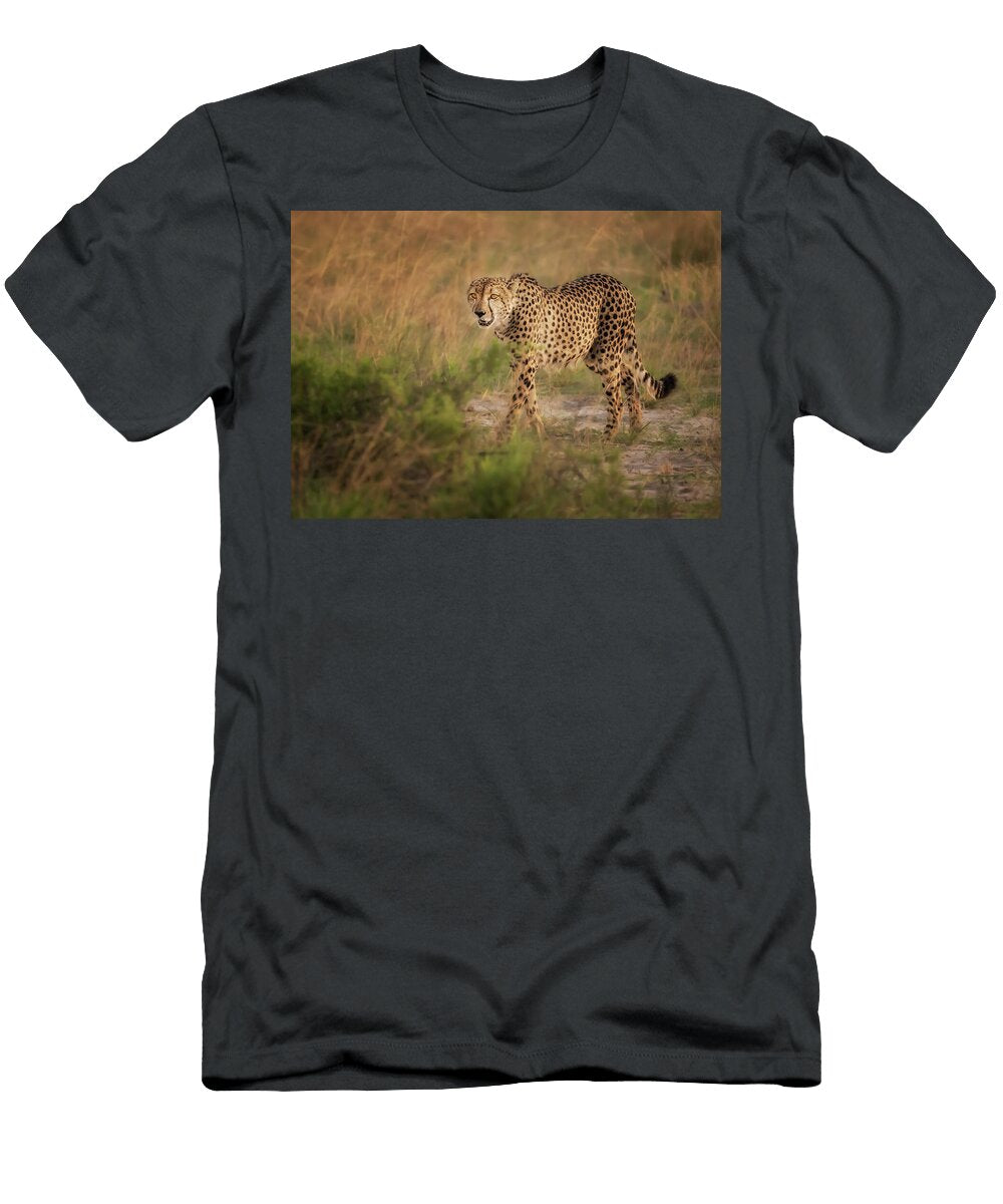Cheetah on the Prowl Botswana Africa Joan Carroll T-Shirt