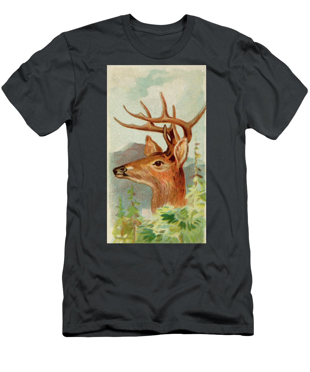 Virginia Deer Vintage Animal Illustration Picked and Shared T-Shirt
